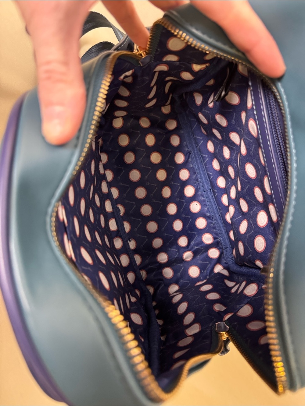 Loungefly Blue Beauty and the Beast Lumière Mini Backpack with Matching Wallet - Picture 4 of 16